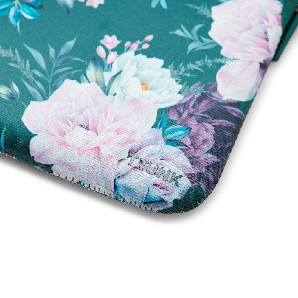 Trunk - Neoprene Sleeve - MacBook 13" (30.5 x 21.5 x 1.5 cm) - Sweet Power Green Flower