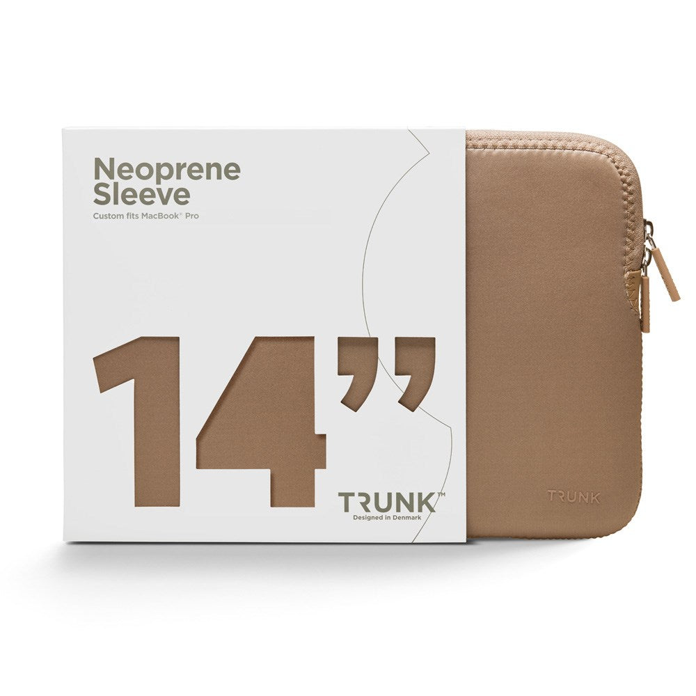 Trunk - Neoprene Sleeve - MacBook 14" (31.5 x 22 x 1.5 cm) - Warm Taupe