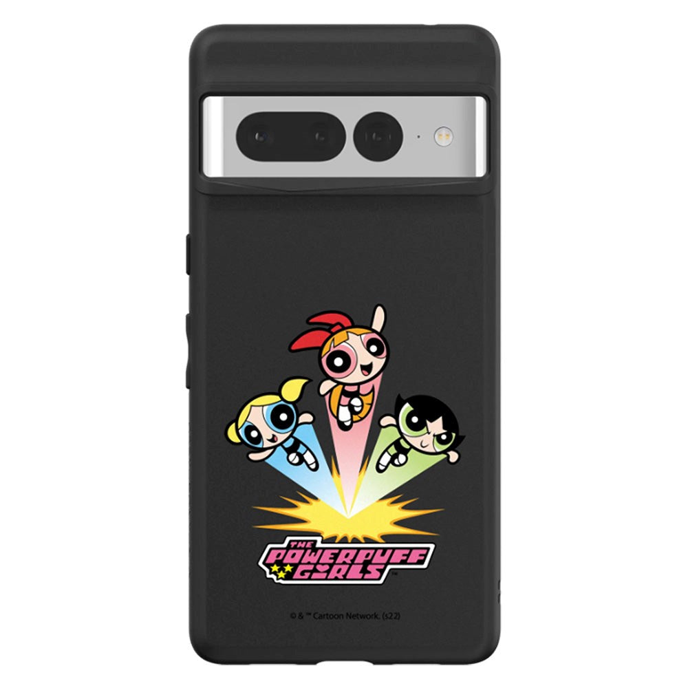 Google Pixel 7 Pro RhinoShield SolidSuit Håndværker Cover m. The Powerpuff Girls - Fly High
