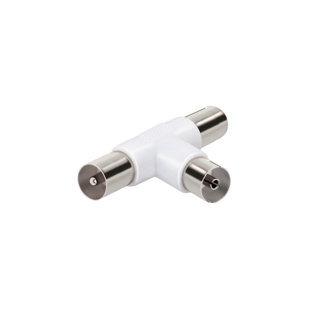 Coaxial adapter Treport F/M-M - Hvid