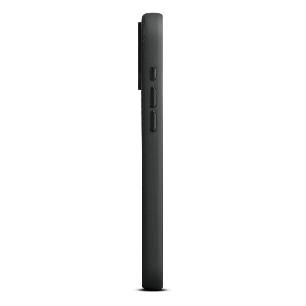 iPhone 17 Pro Max - WOOLNUT Ægte Læder Bagside Cover - MagSafe Kompatibel - Sort