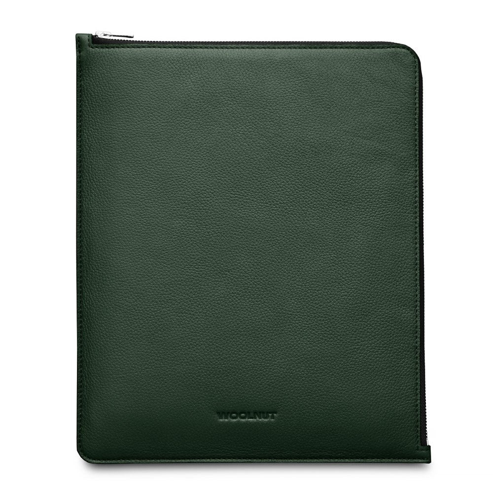 iPad / Tablet (26.5 x 32.5 cm) Woolnut Sleeve - Ægte Læder - Grøn