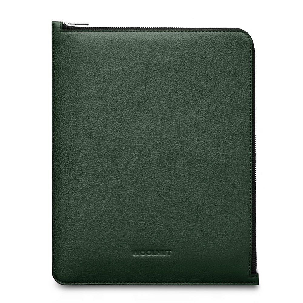 iPad / Tablet (23 x 29 cm) Woolnut Sleeve - Ægte Læder - Grøn
