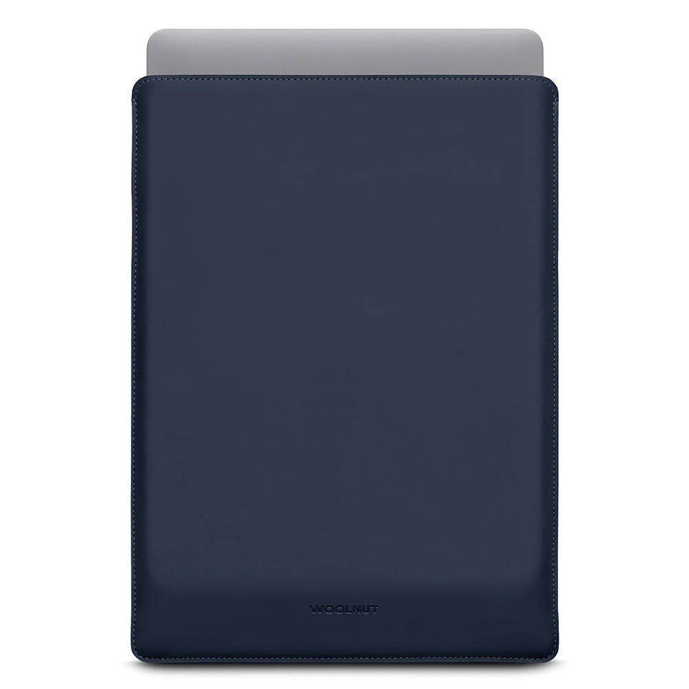 Woolnut Ægte Læder Sleeve Til MacBook / Laptop (370 x 260mm) - Blå