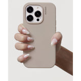 Nudient iPhone 14 Base Silicone Cover - Stone Beige