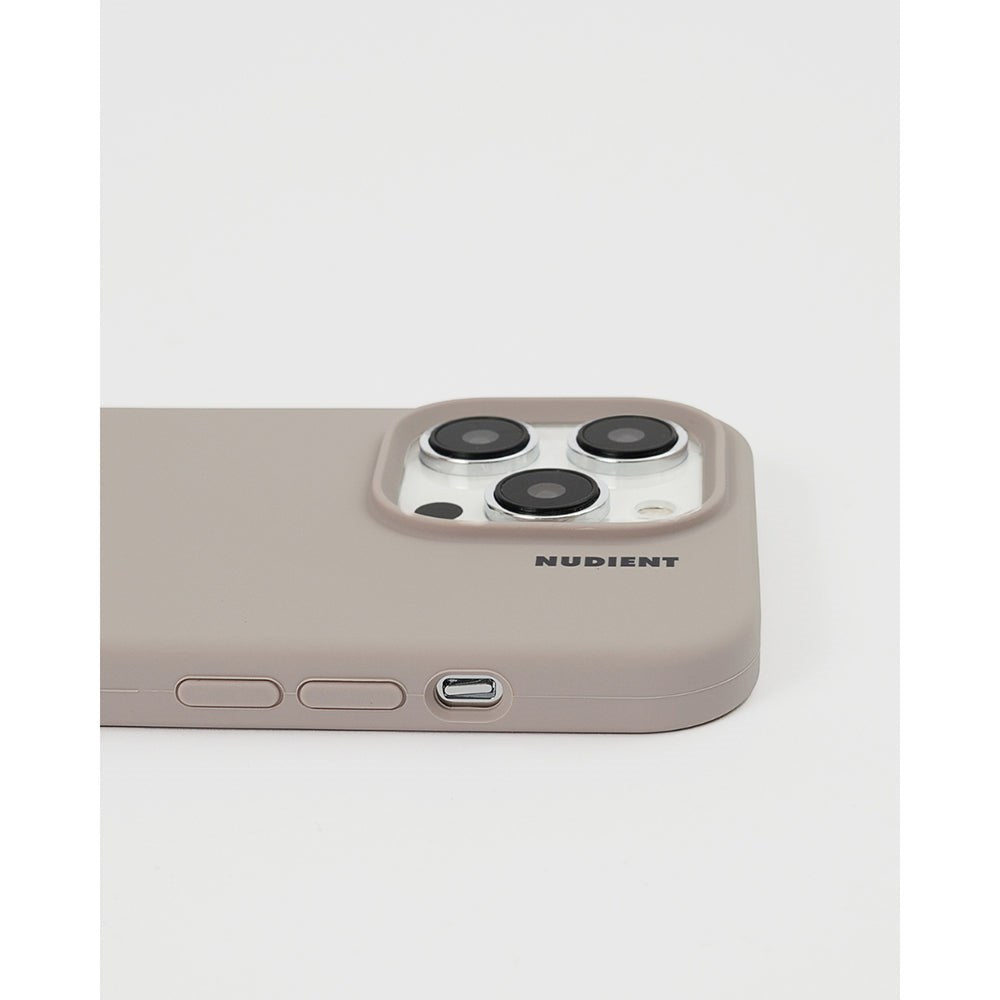 Nudient iPhone 14 Base Silicone Cover - Stone Beige