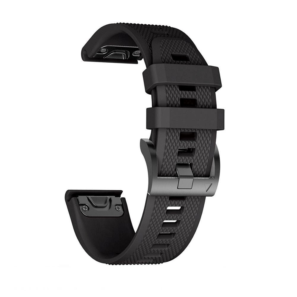 Universal Garmin 26mm QuickFit Rem Tech-Protect Smooth Rem - Sort