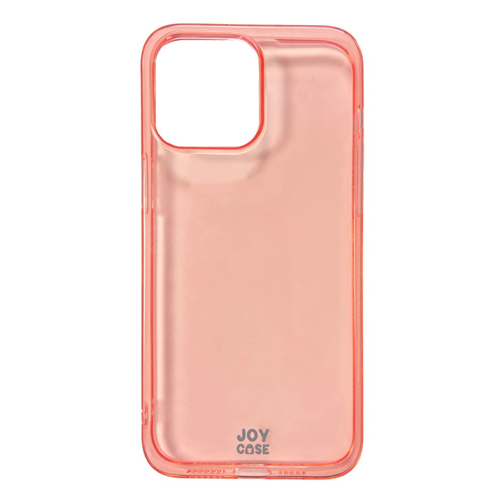 iPhone 14 Pro Max Joy Case Fleksibelt Plastik Bagside Cover - Gennemsigtig / Pink