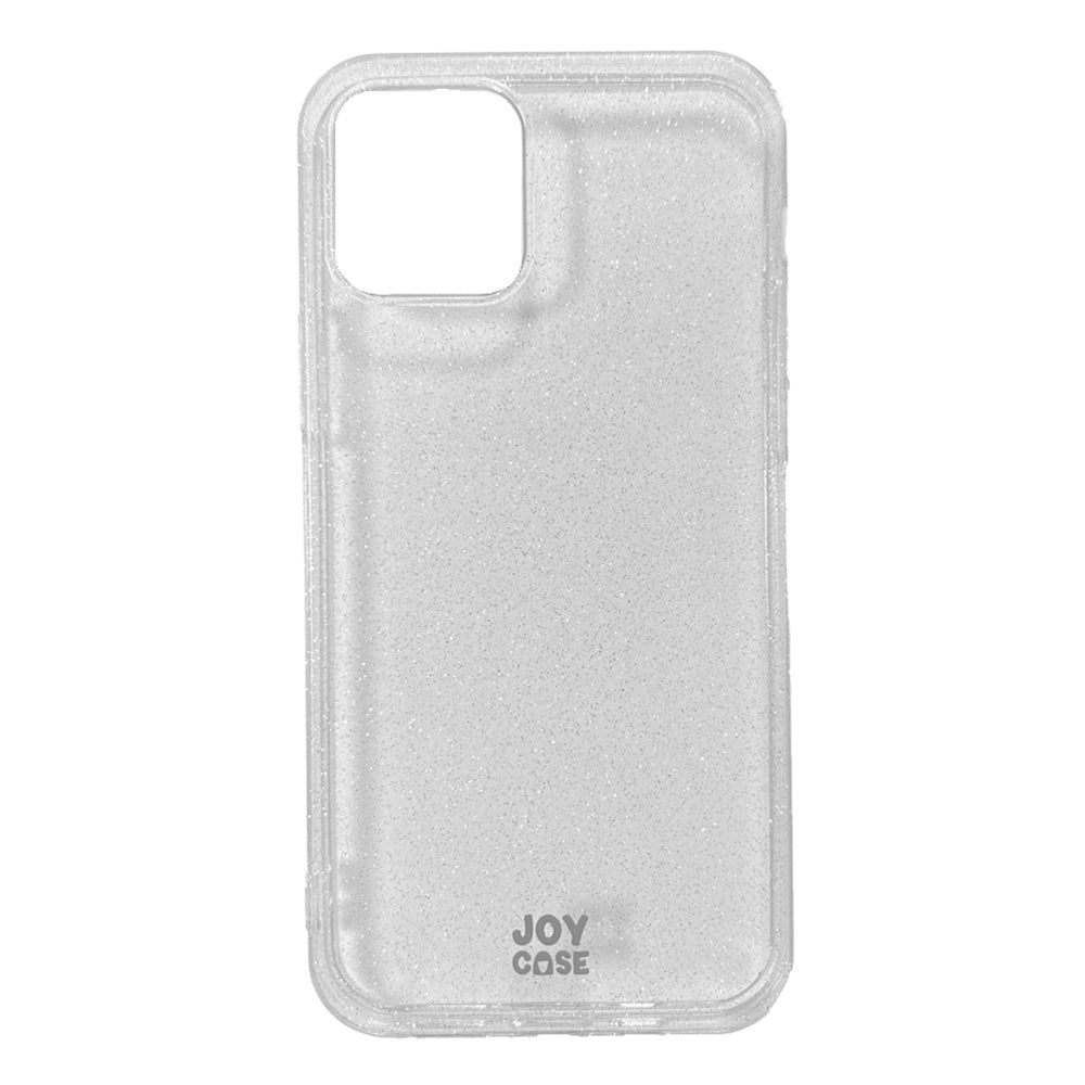 iPhone 12 / 12 Pro Joy Case Fleksibelt Plastik Bagside Cover m. Glimmer - Gennemsigtig / Sølv