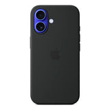 Original Apple iPhone 16 Silikone Bagside Cover - MagSafe Kompatibel - Black (MYY13ZM/A)