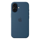 Original Apple iPhone 16 Silikone Bagside Cover - MagSafe Kompatibel - Denim (MYY23ZM/A)