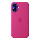 Original Apple iPhone 16 Silikone Bagside Cover - MagSafe Kompatibel - Fuchsia (MYY53ZM/A)