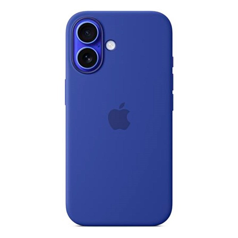 Original Apple iPhone 16 Silikone Bagside Cover - MagSafe Kompatibel - Ultramarine (MYY63ZM/A)