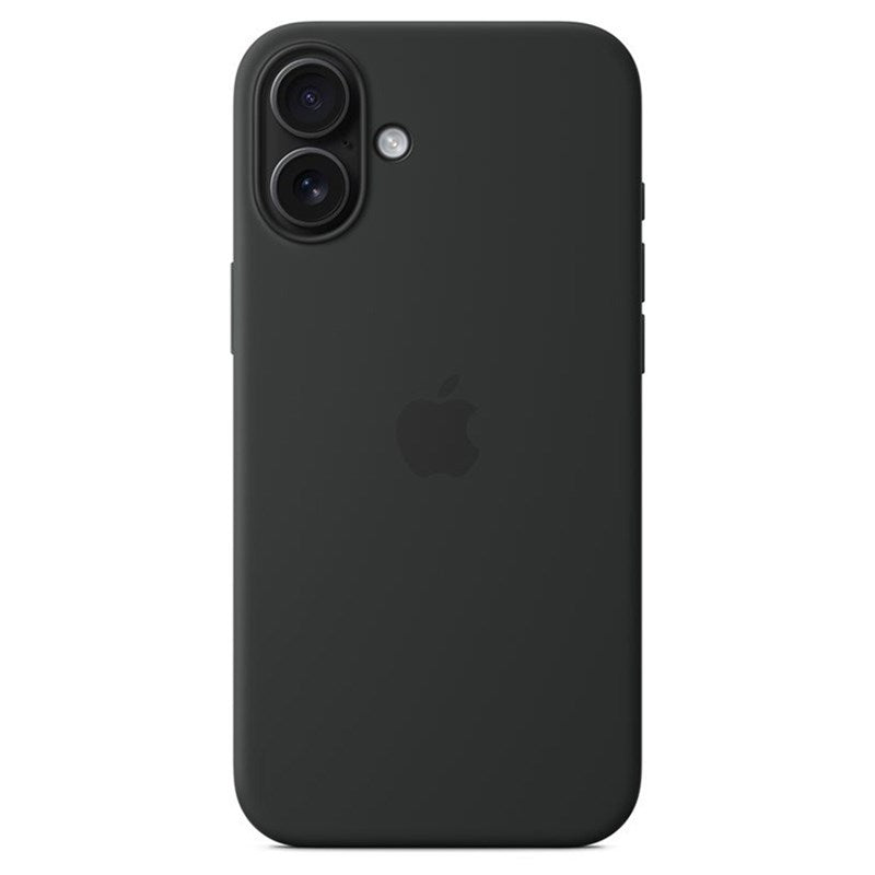 Original Apple iPhone 16 Plus Silikone Bagside Cover - MagSafe Kompatibel - Black (MYY93ZM/A)