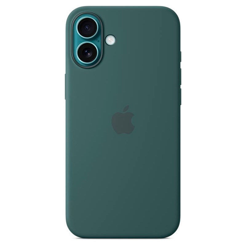 Original Apple iPhone 16 Plus Silikone Bagside Cover - MagSafe Kompatibel - Lake Green (MYYH3ZM/A)