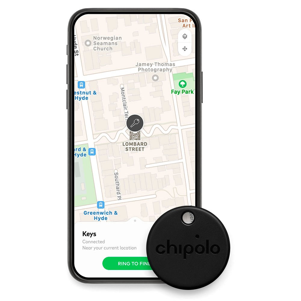 Chipolo ONE - Bluetooth GPS Tracker - Sort