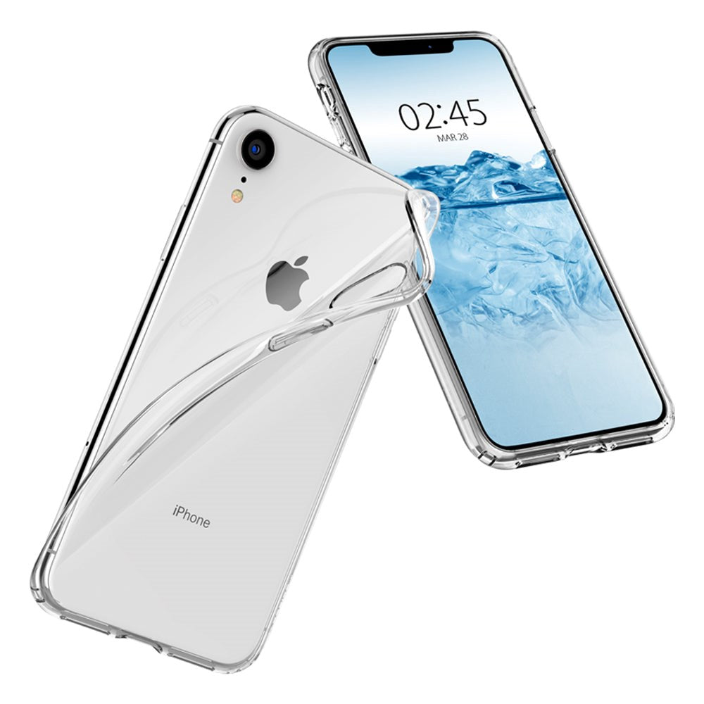 iPhone XR Spigen Liquid Crystal Bagside Cover - Gennemsigtig