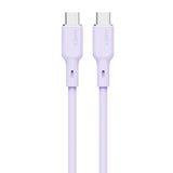 Aukey CB-SCC101 USB-C til USB-C Kabel - Flettet Nylon - 100W - 1m - Lilla