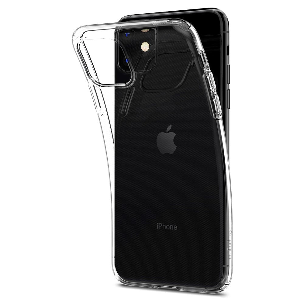 iPhone 11 Spigen Liquid Crystal Bagside Cover - Gennemsigtig