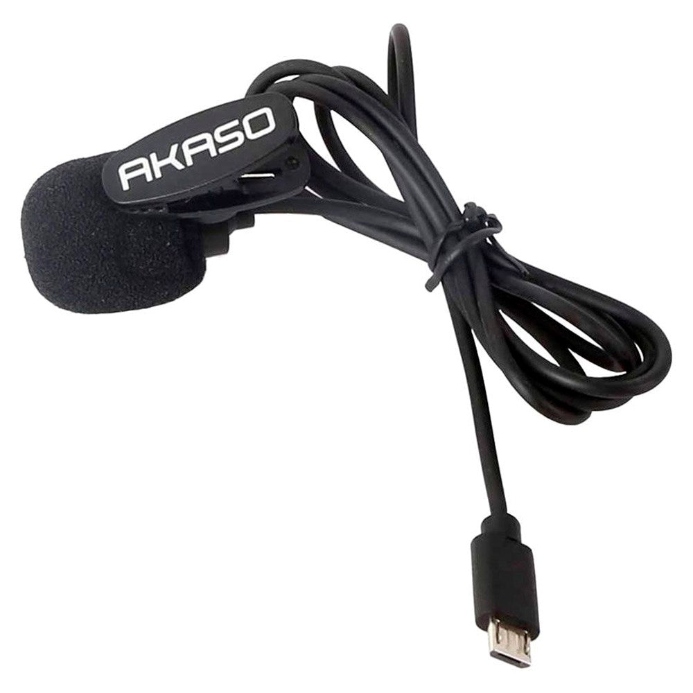 AKASO 7LE/4/4 Pro, EK7000 Pro og V50X Micro-USB Mikrofon til Action Kamera - Sort