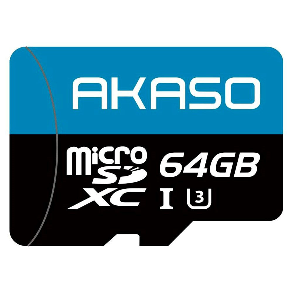 AKASO Micro-SD Kort 64GB til Kamera - 100MB/s - Sort / Blå