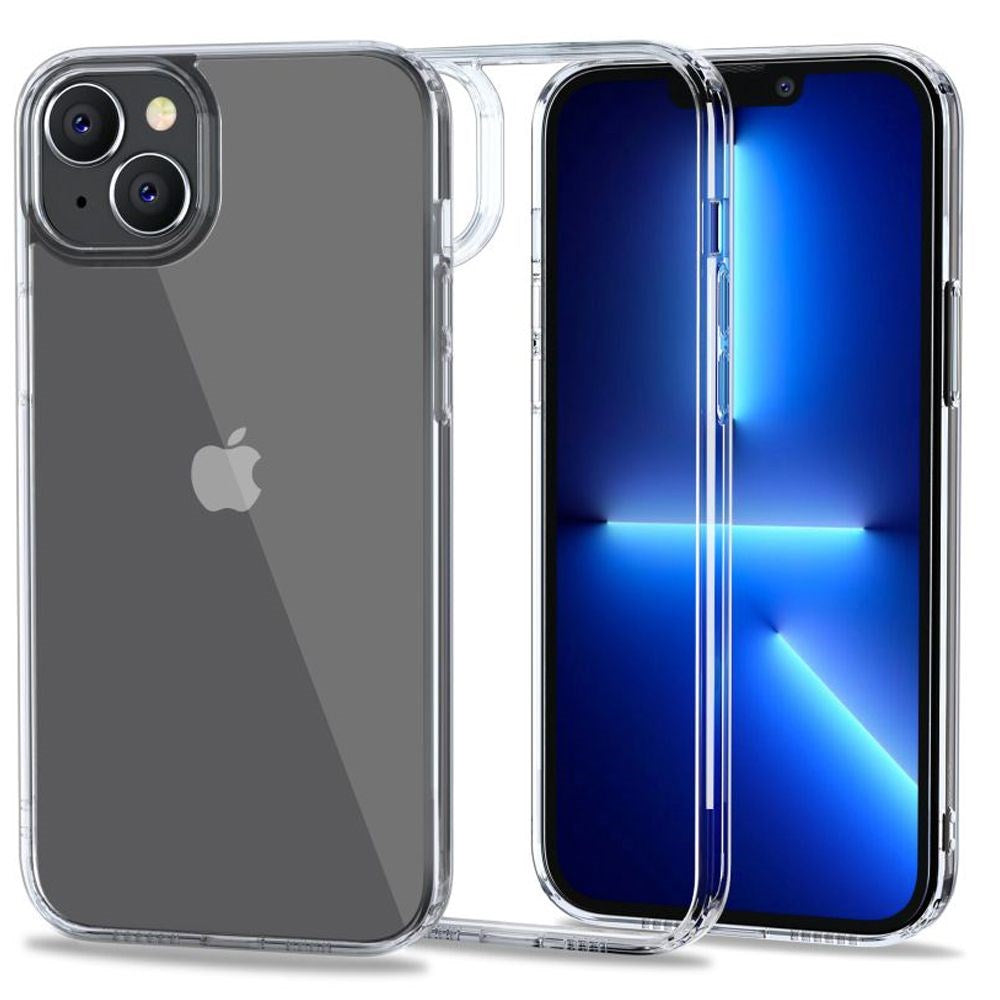 iPhone 14 Plus Tech-Protect Flexair Hybrid Bagside Cover - Gennemsigtig