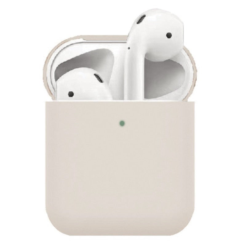 Apple AirPods (1. & 2. gen.) Tyndt Silikone Cover - Beige