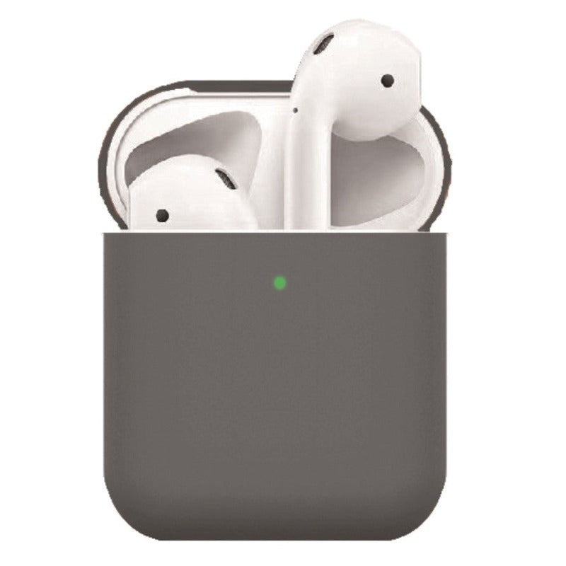 Apple AirPods (1. & 2. gen.) Tyndt Silikone Cover - Mørkegrå