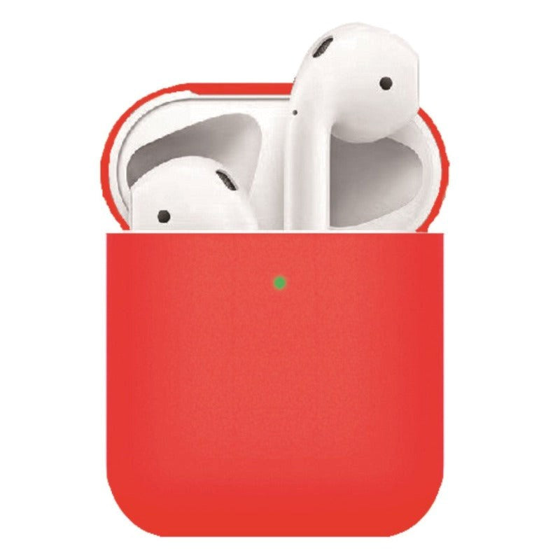 Apple AirPods (1. & 2. gen.) Tyndt Silikone Cover - Rød