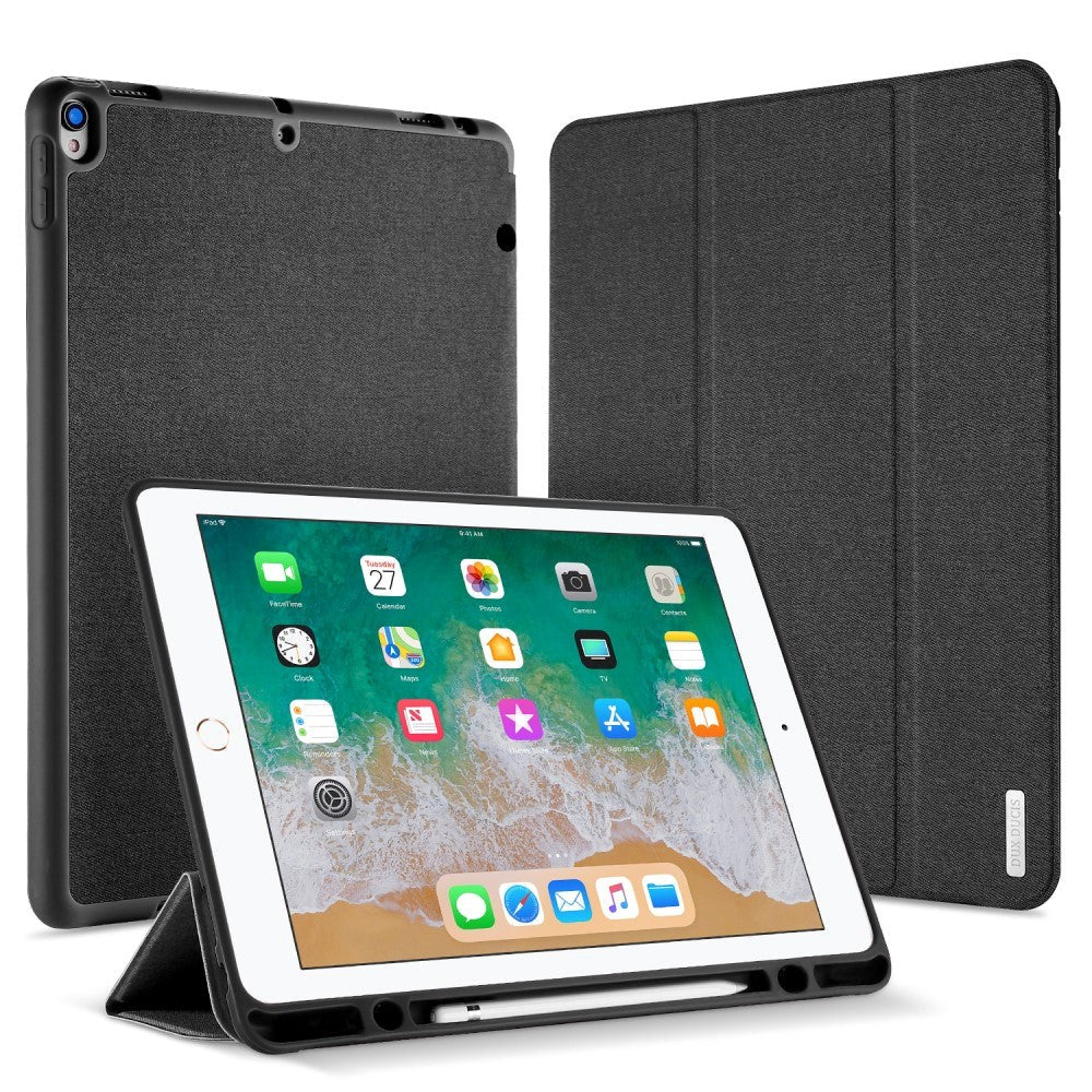 iPad Pro 12.9" (2017) Stof Tekstur Cover - DUX DUCIS DOMO Series Quality Case - Sort