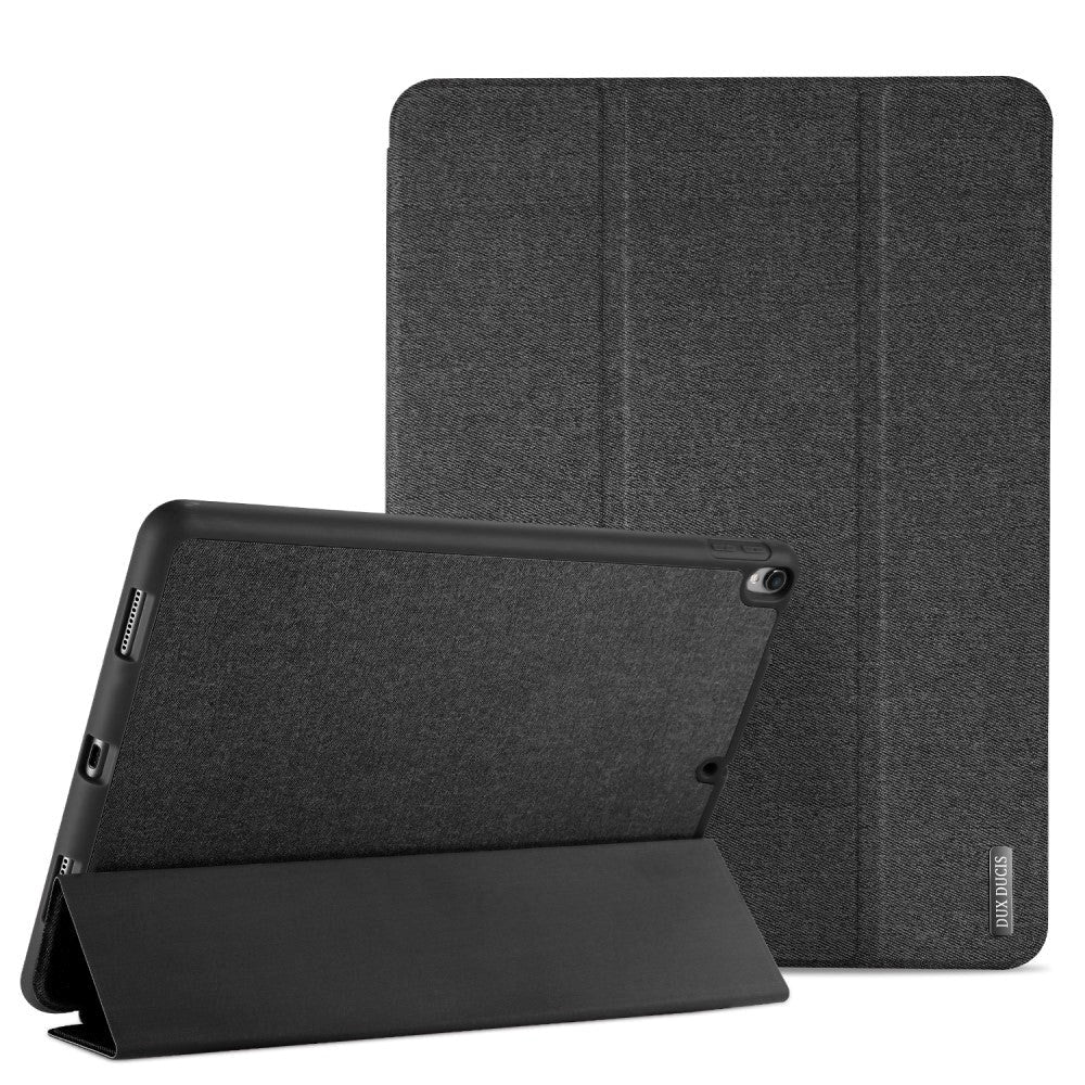 iPad Pro 12.9" (2017) Stof Tekstur Cover - DUX DUCIS DOMO Series Quality Case - Sort