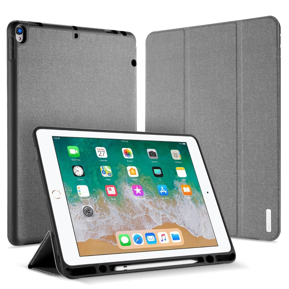 iPad Pro 12.9" (2017) Stof Tekstur Cover - DUX DUCIS DOMO Series Quality Case - Grå