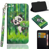 EIDERWOOD iPhone XR Læder Flip Cover m. Pung & Strop - Panda