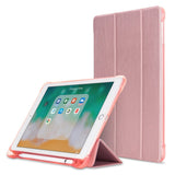 iPad 9.7 (2018-2017) / iPad Air / iPad Air 2 Tri-Fold Flip Cover m. Fleksibel Bagside - Rose Gold