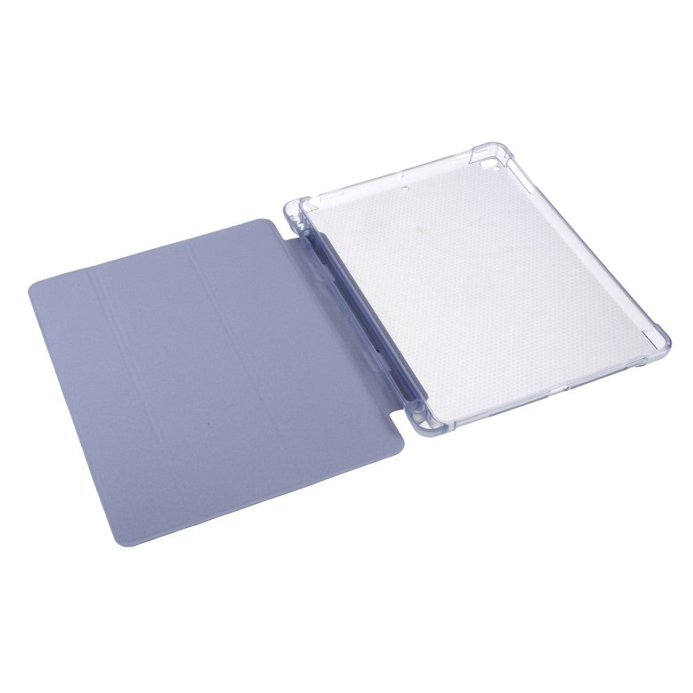 iPad 9.7 (2018-2017) / iPad Air / iPad Air 2 Tri-Fold Flip Cover m. Fleksibel Bagside - Lavendel