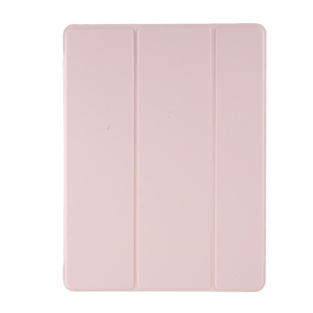 iPad 9.7 (2018-2017) / iPad Air / iPad Air 2 Tri-Fold Flip Cover m. Fleksibel Bagside - Lyserød