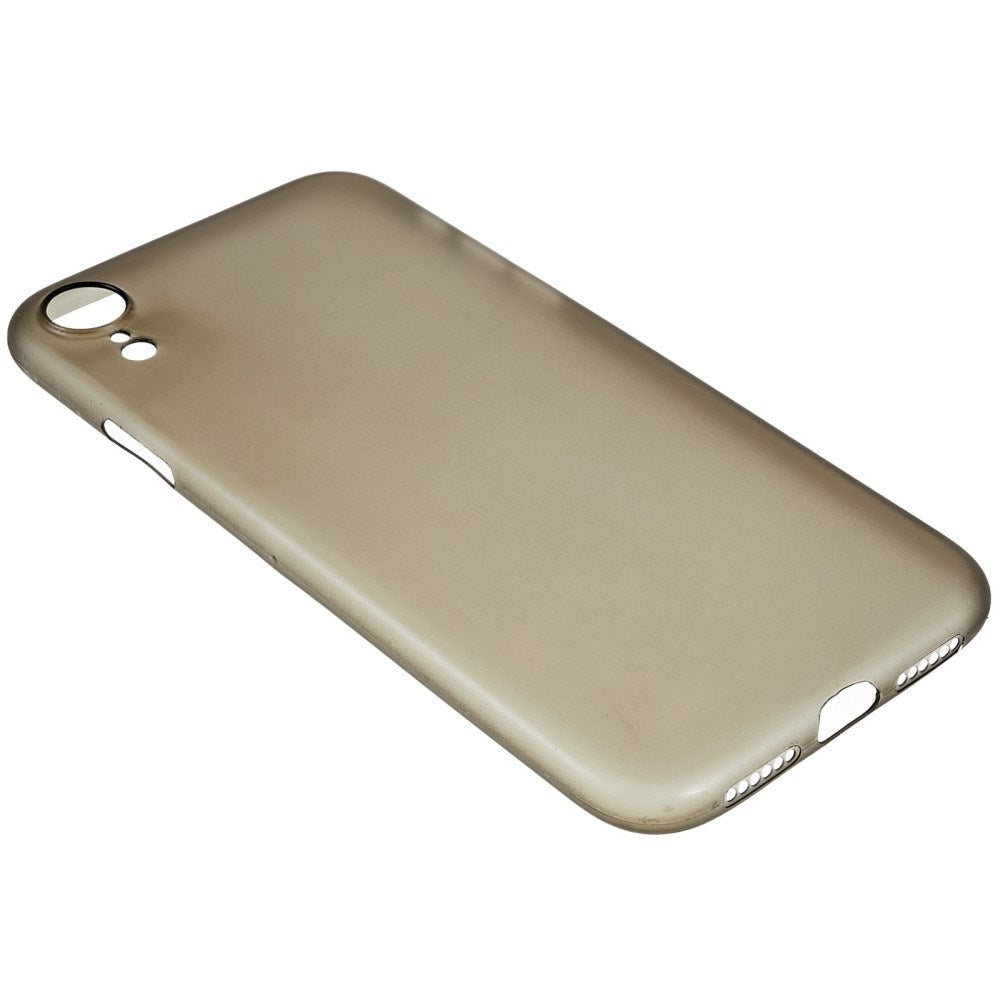 EIDERWOOD iPhone XR Tyndt Plastik Bagside Cover - Gennemsigtig / Sort