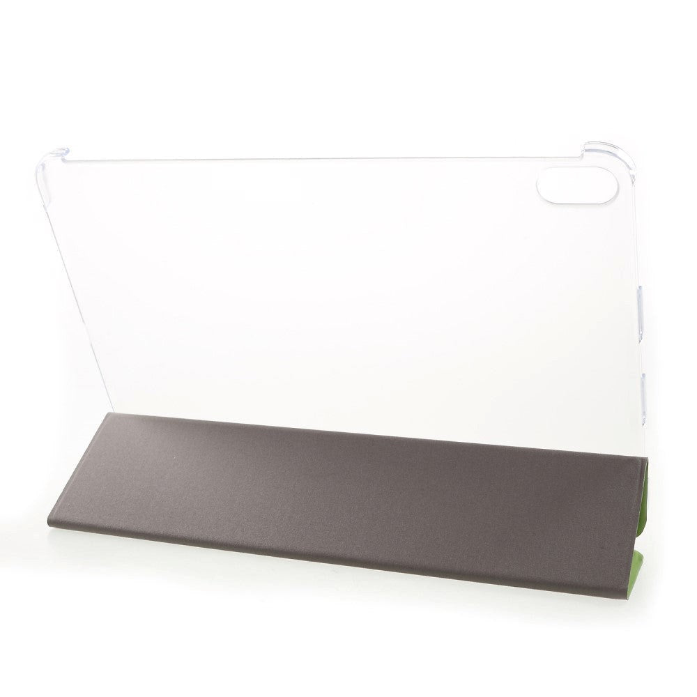 iPad Pro 11" (2018) Tri-fold Læder Stand Cover m. Gennemsigtig Bagside Grøn