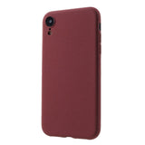 iPhone XR EIDERWOOD Mat Fleksibelt Plastik Bagside Cover - Mørkerød