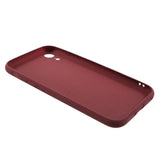 iPhone XR EIDERWOOD Mat Fleksibelt Plastik Bagside Cover - Mørkerød