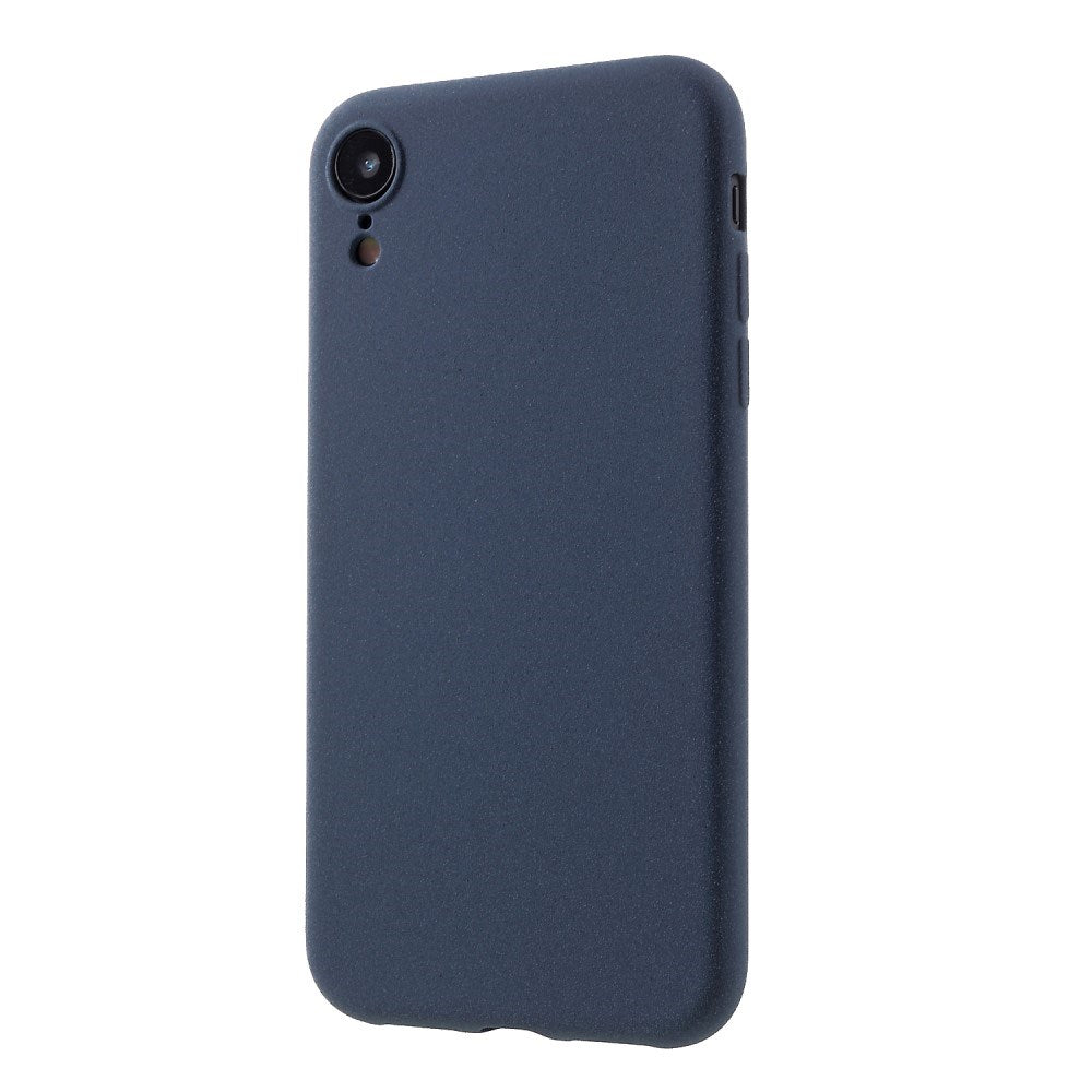 iPhone XR EIDERWOOD Mat Fleksibelt Plastik Bagside Cover - Mørkeblå
