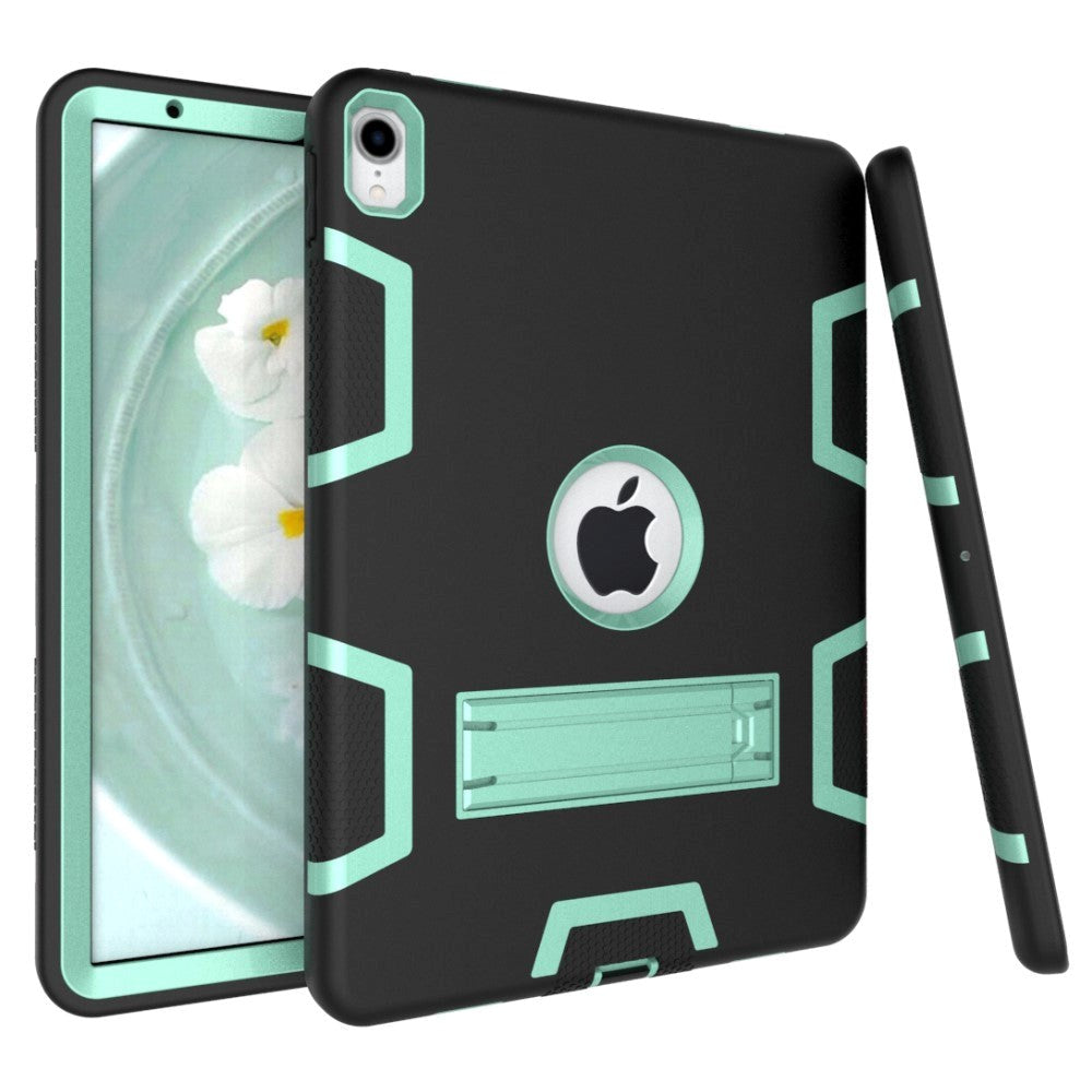 iPad Pro 11" (2018) Shock-proof Hybrid Case m. Standerfunktion - Sort / Cyan