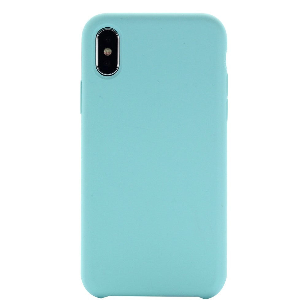 iPhone X / XS Soft Silicone Cover - Cyan Vol. 2