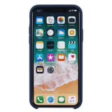 iPhone X / XS Soft Silicone Cover - Mørkeblå Vol. 2