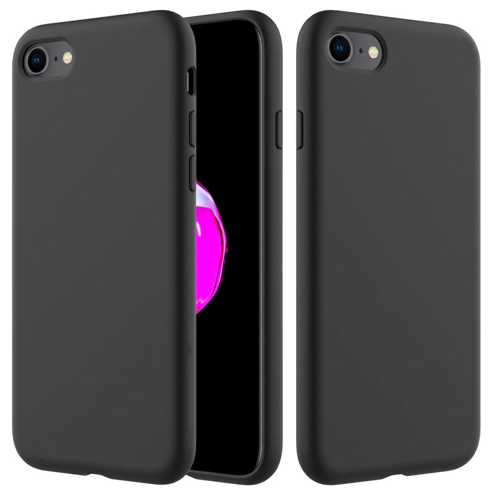 iPhone 7 / 8 / SE (2020 / 2022) Soft Silicone Cover - Sort Vol. 2