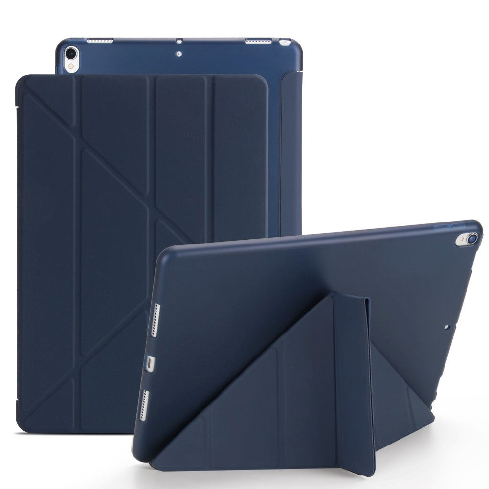 iPad Air (2019) / iPad Pro 10.5" Cover - Fleksibelt Origami Cover - Mørkeblå