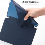 iPad Air (2019) / iPad Pro 10.5" Cover - Fleksibelt Origami Cover - Mørkeblå