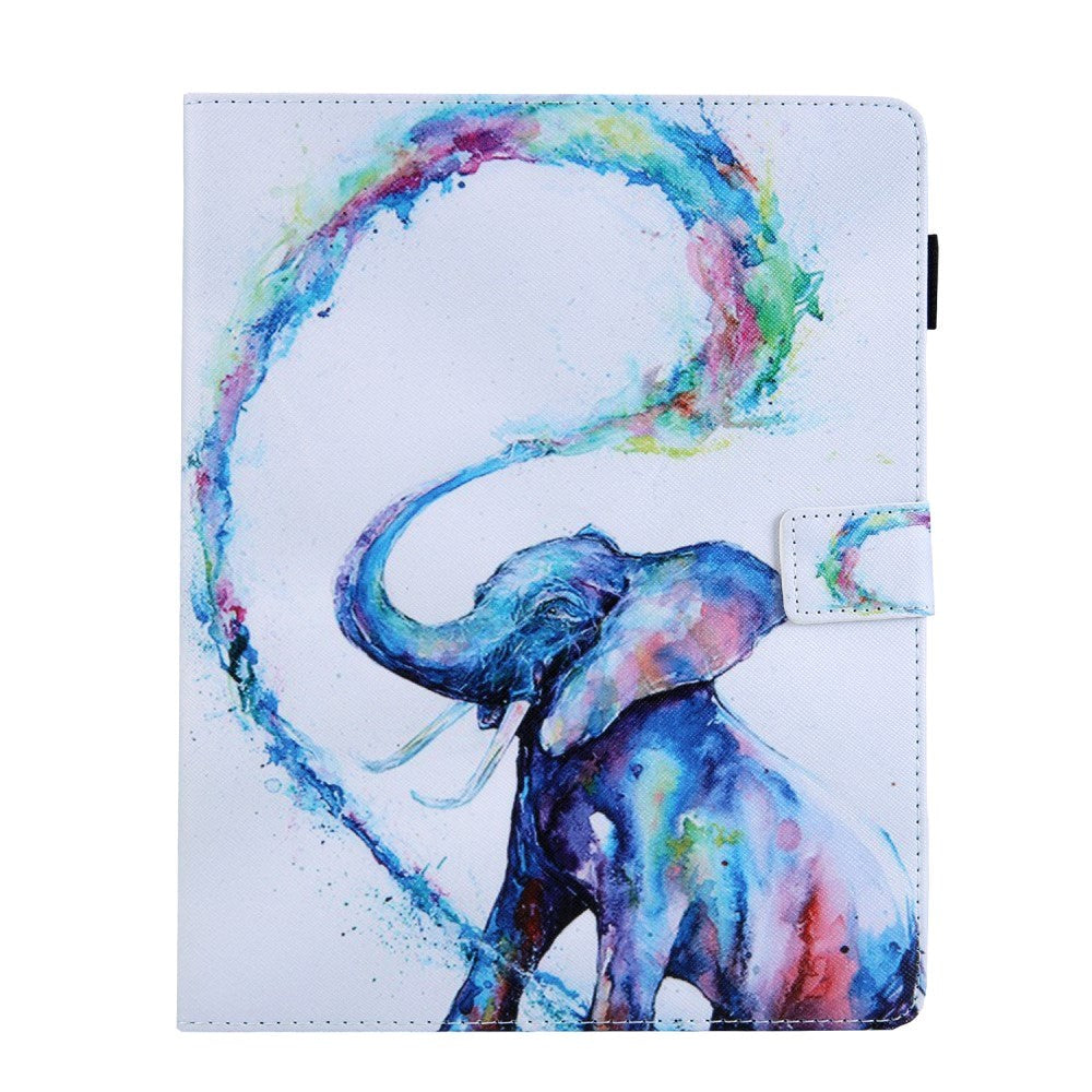 iPad Børne Cover m. Ståfunktion - Farverig Elefant