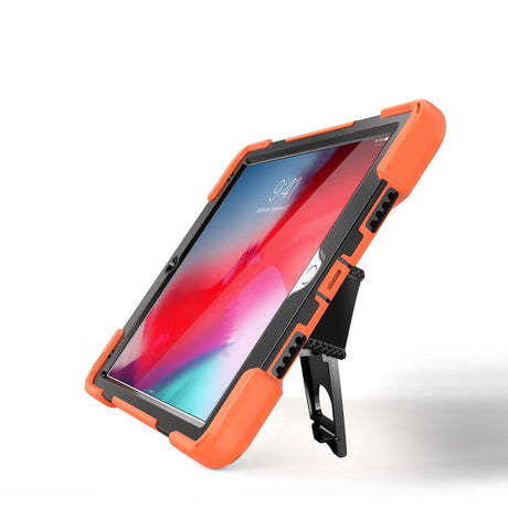 iPad Air (2019) Håndværker Cover m. 360⁰ Ståfunktion & Håndholder - Orange