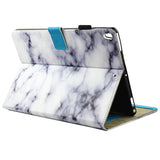 iPad Air (2019) / iPad Pro 10.5" Cover - Marble Style Læder Cover - Hvid